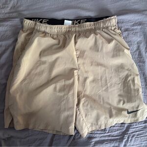 Nike Light Tan Sports Shorts XL